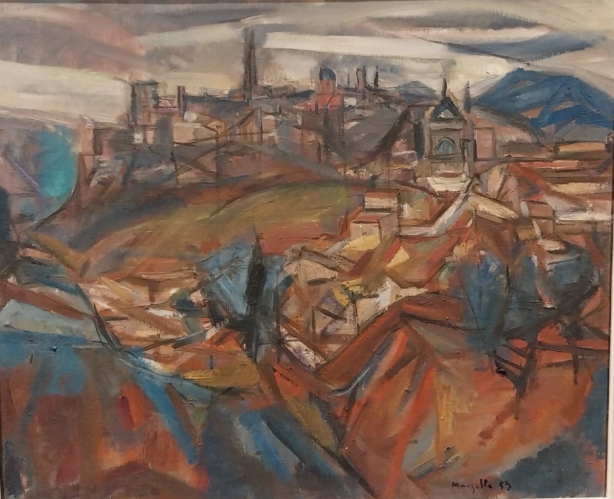 Jean Marzelle (1916-2005), Vue D’un Paysage Cubiste, 1953