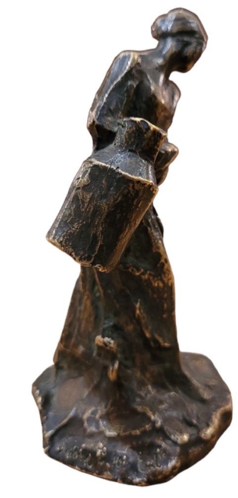  Aimé-Jules Dalou, Sculpture "Porteuse de lait", XIXeme siècle -photo-2