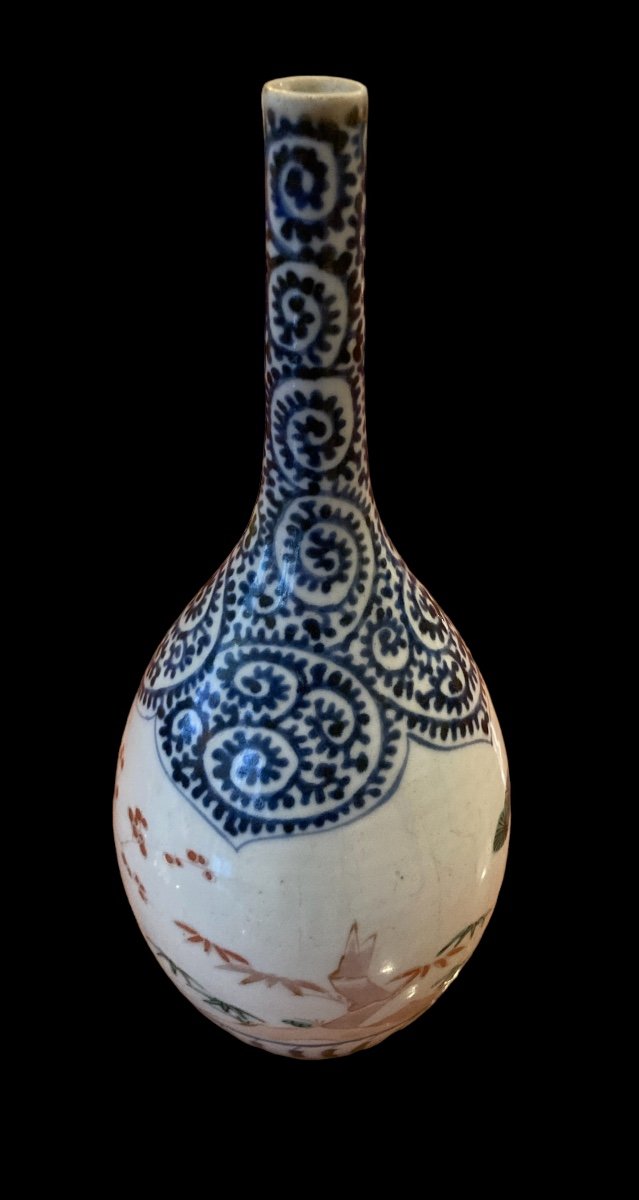 Bouteille à Saké En Porcelaine émaillée, Japon, Fin XIXe-photo-4