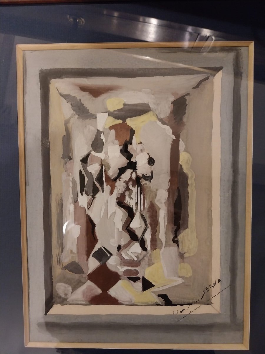 Ismael Gonzalez De La Serna (1887-1962), Composition Abstraite, XXe-photo-2