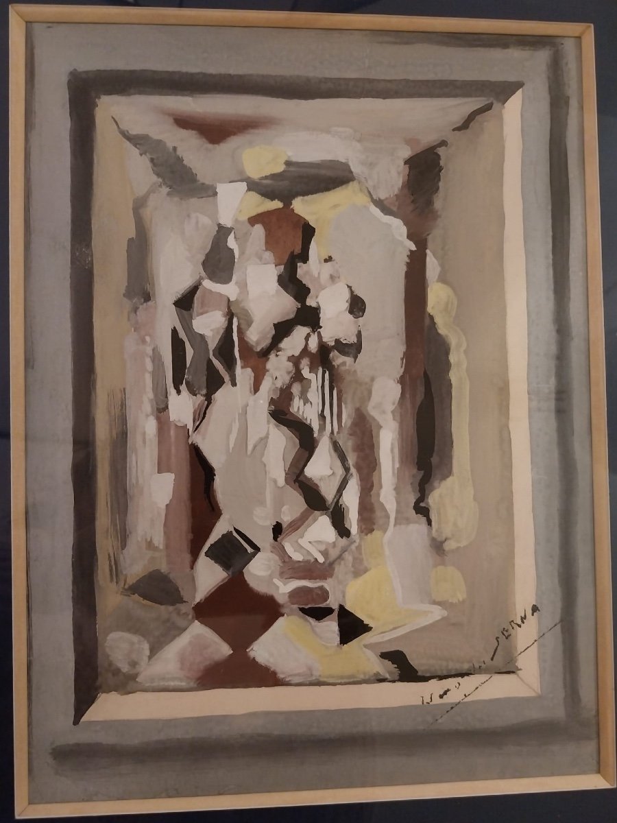 Ismael Gonzalez De La Serna (1887-1962), Composition Abstraite, XXe-photo-4