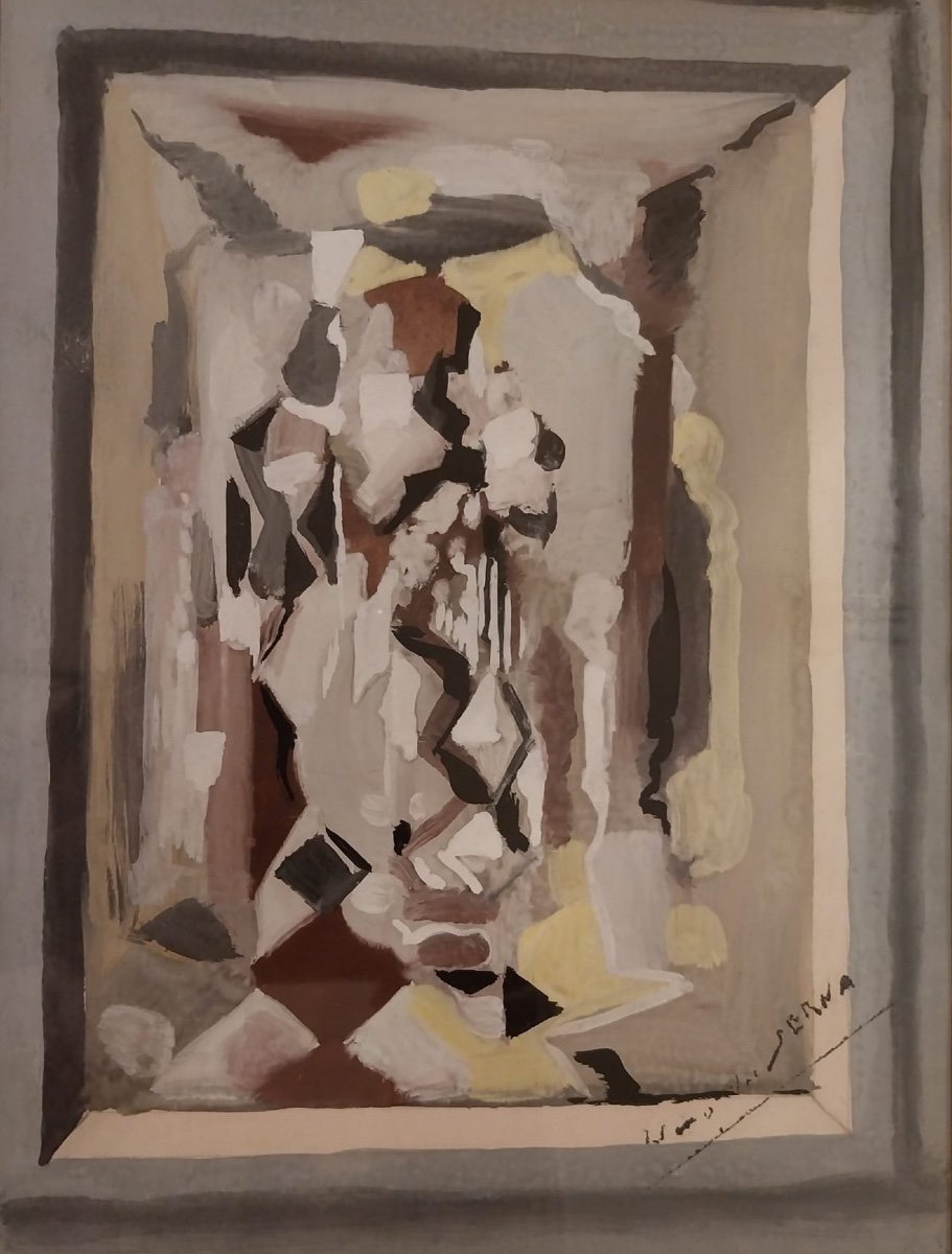 Ismael Gonzalez De La Serna (1887-1962), Composition Abstraite, XXe