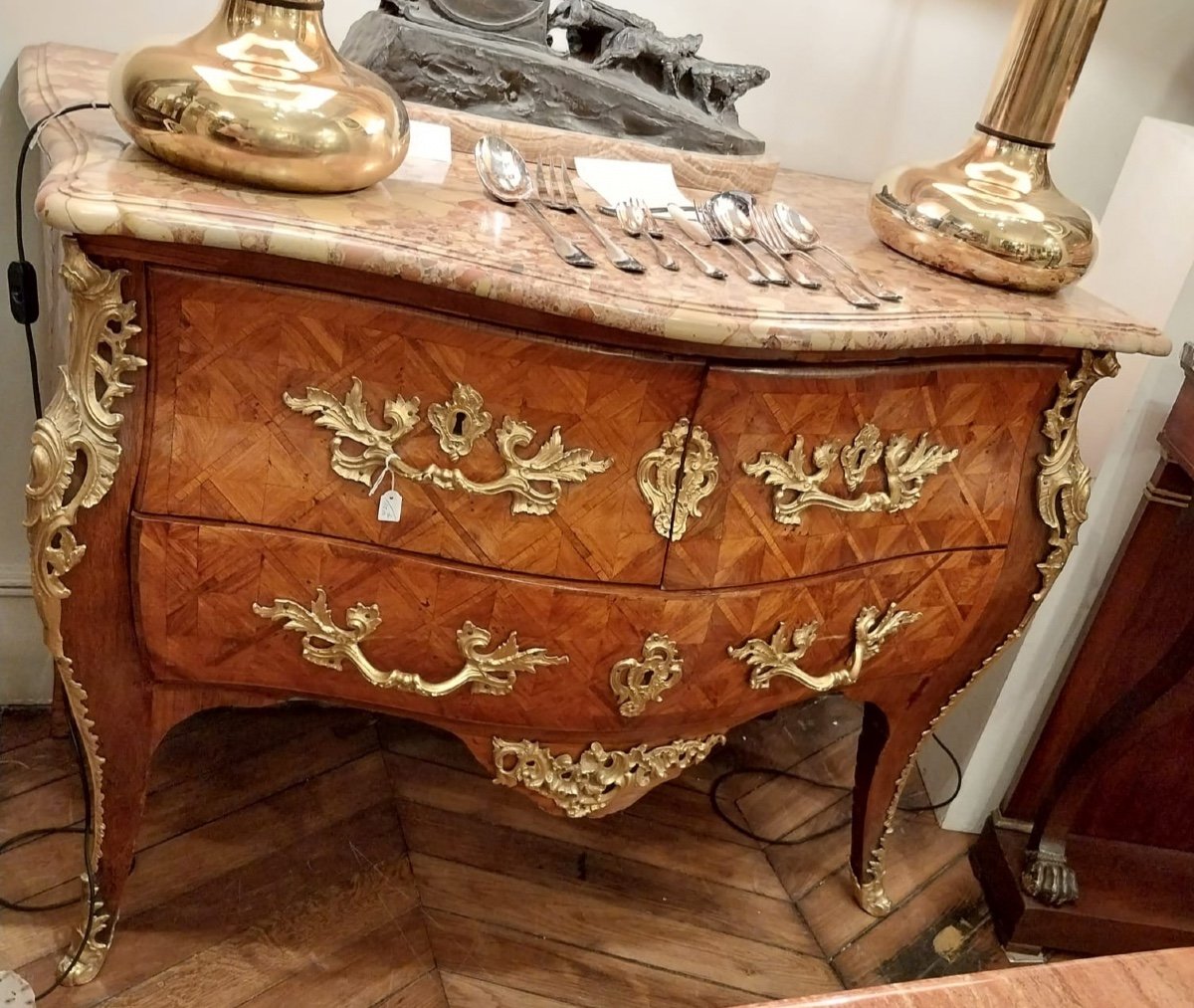 Roussel, Inlaid Commode, 18th Century-photo-2