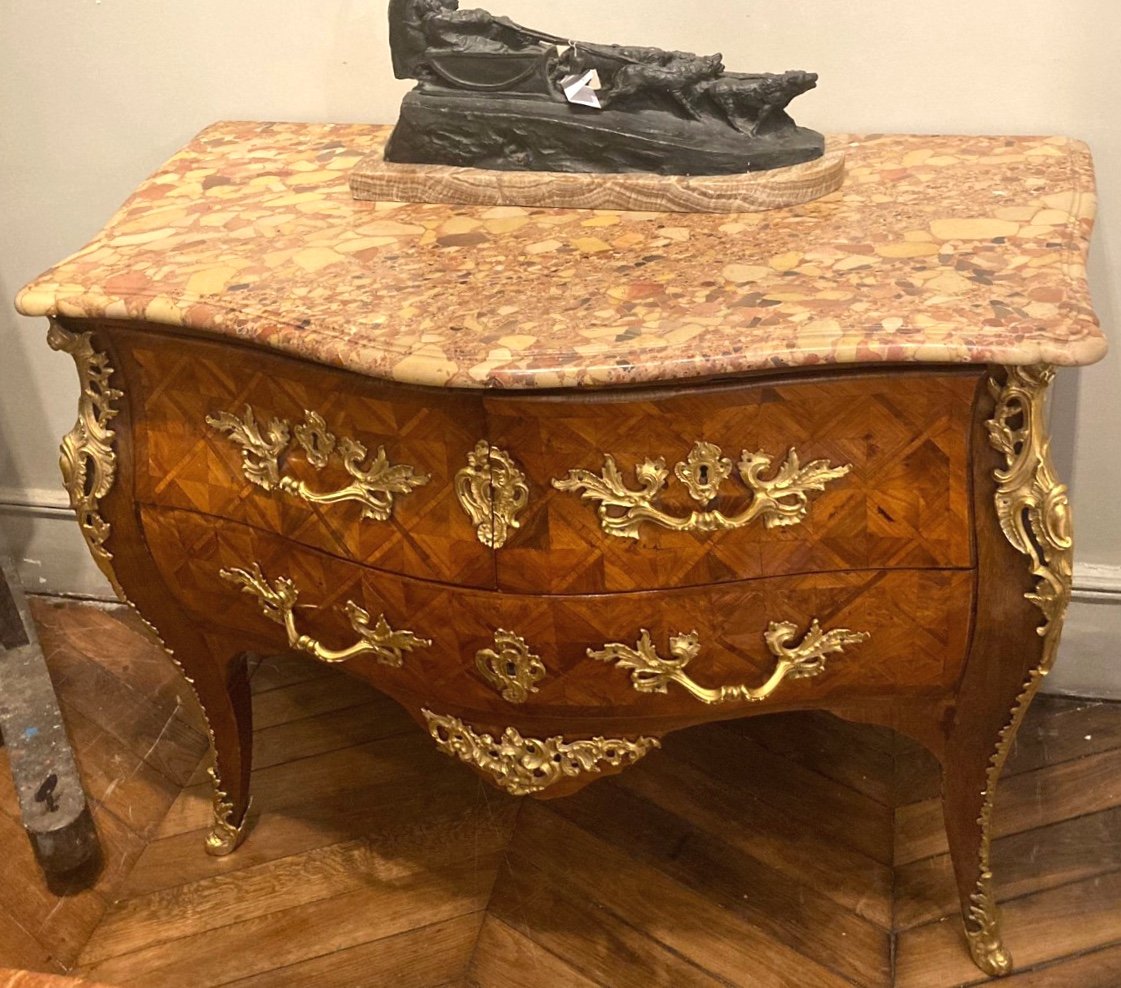 Roussel, Inlaid Commode, 18th Century