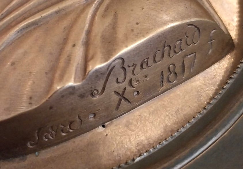 Brachard, Bronze Medallion, 19th Century-photo-2