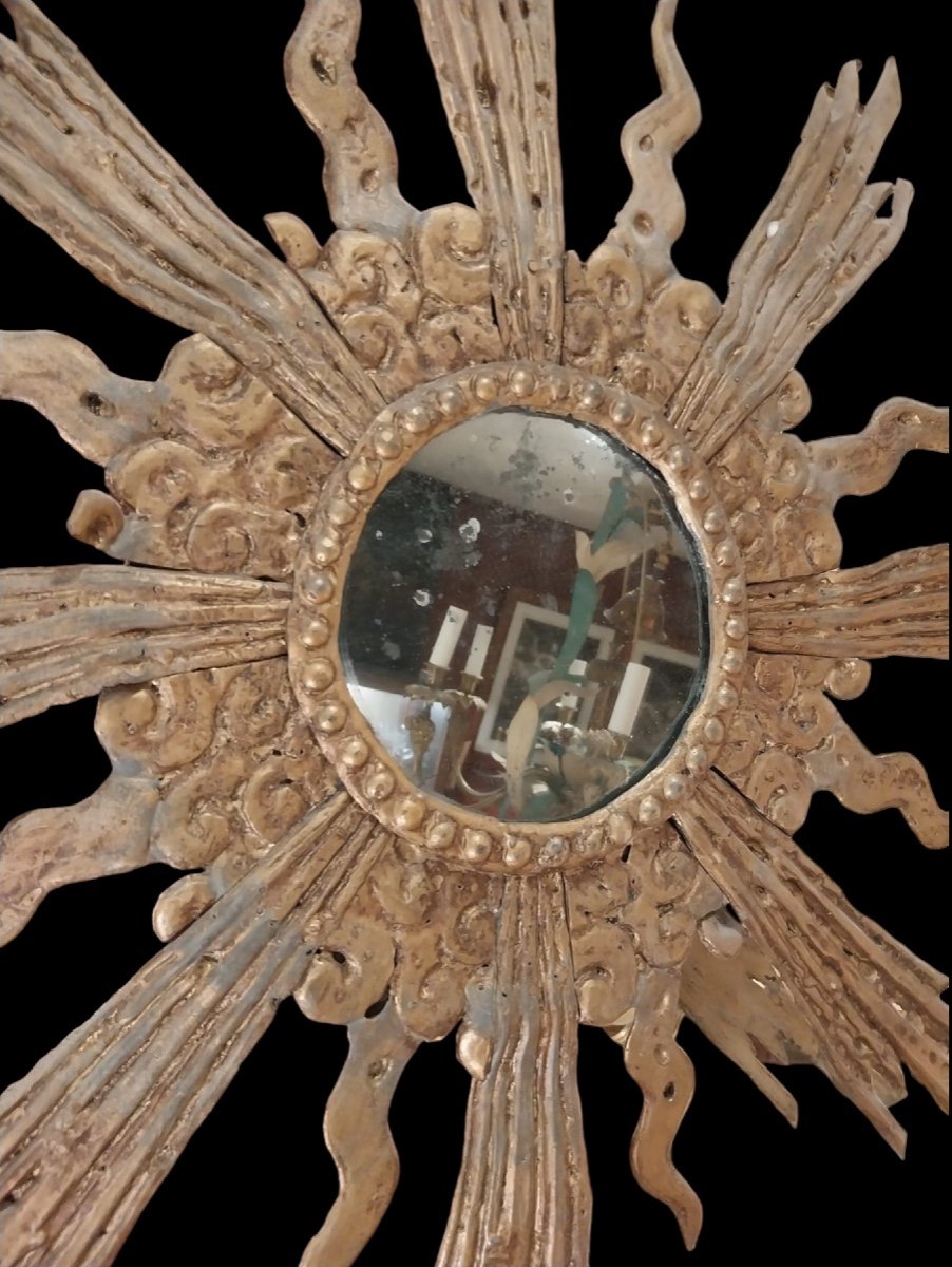 Lead Sun Mirror, 19th Century.-photo-4