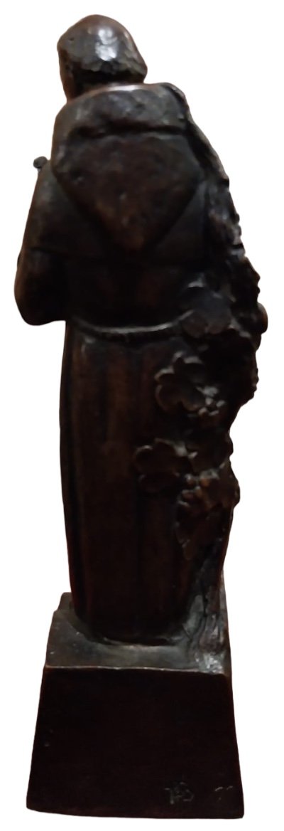 P. Berton, Bronze Dom Perignon, 20th-photo-3