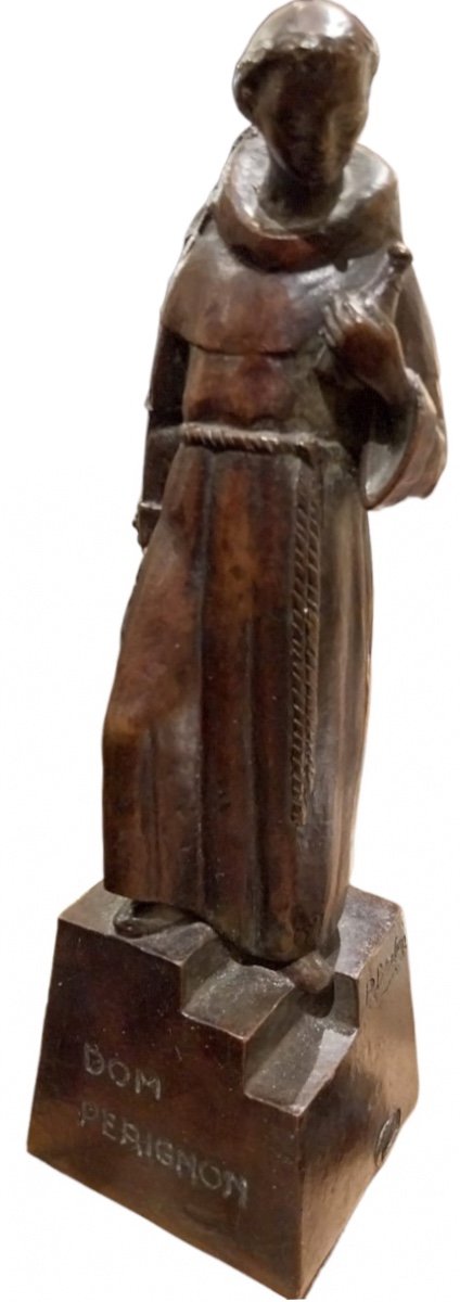 P. Berton, Bronze Dom Perignon, XXe