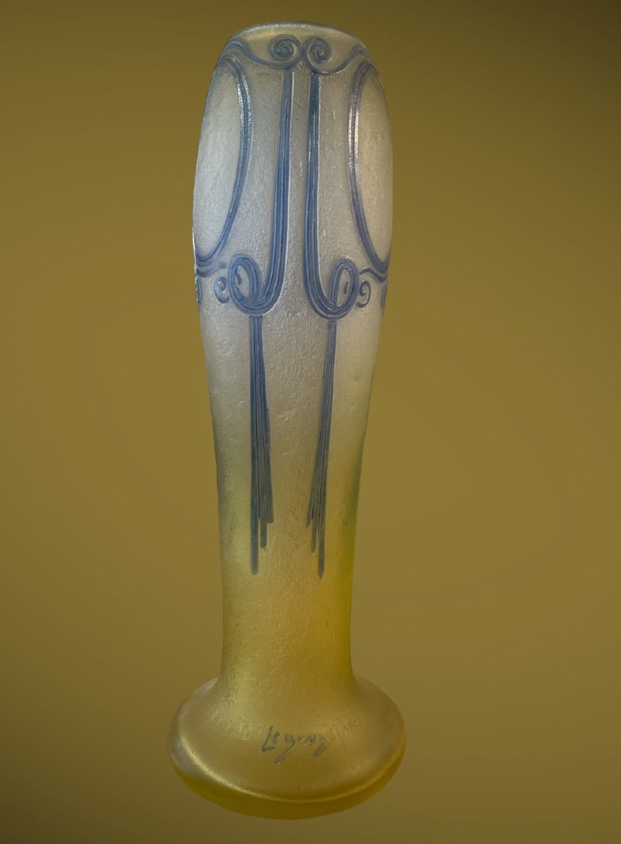 Art Nouveau Vase Signed Legras