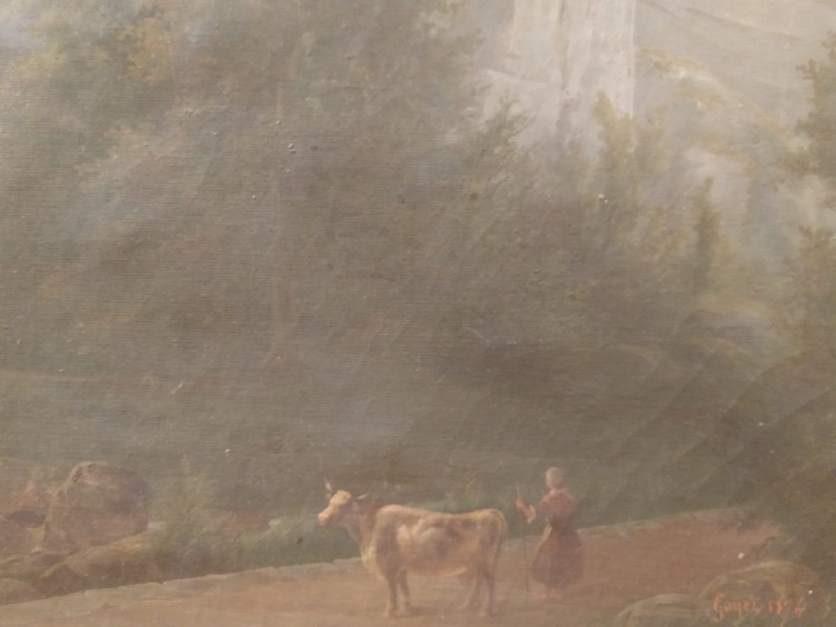 Gayet Antoine Juste Ernest (1823-), Oil On Canvas, Genre Scene, 19th Century-photo-1