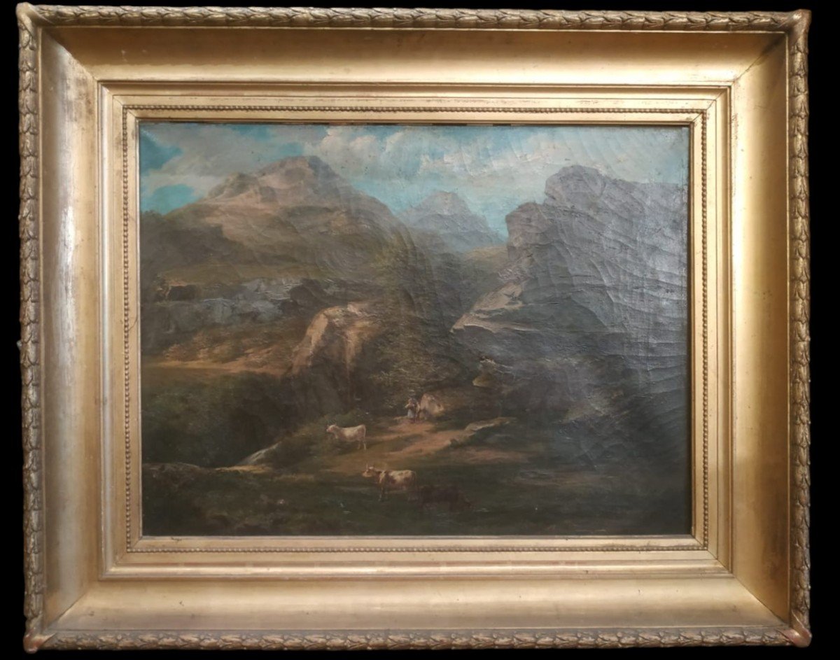 Gayet Antoine Juste Ernest (1823-1900), Oil On Canvas, Genre Scene, 19th Century 