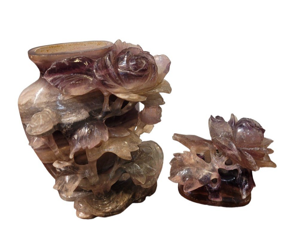 Vase couvert, Quartz, Art d’Asie, XXème siècle -photo-2
