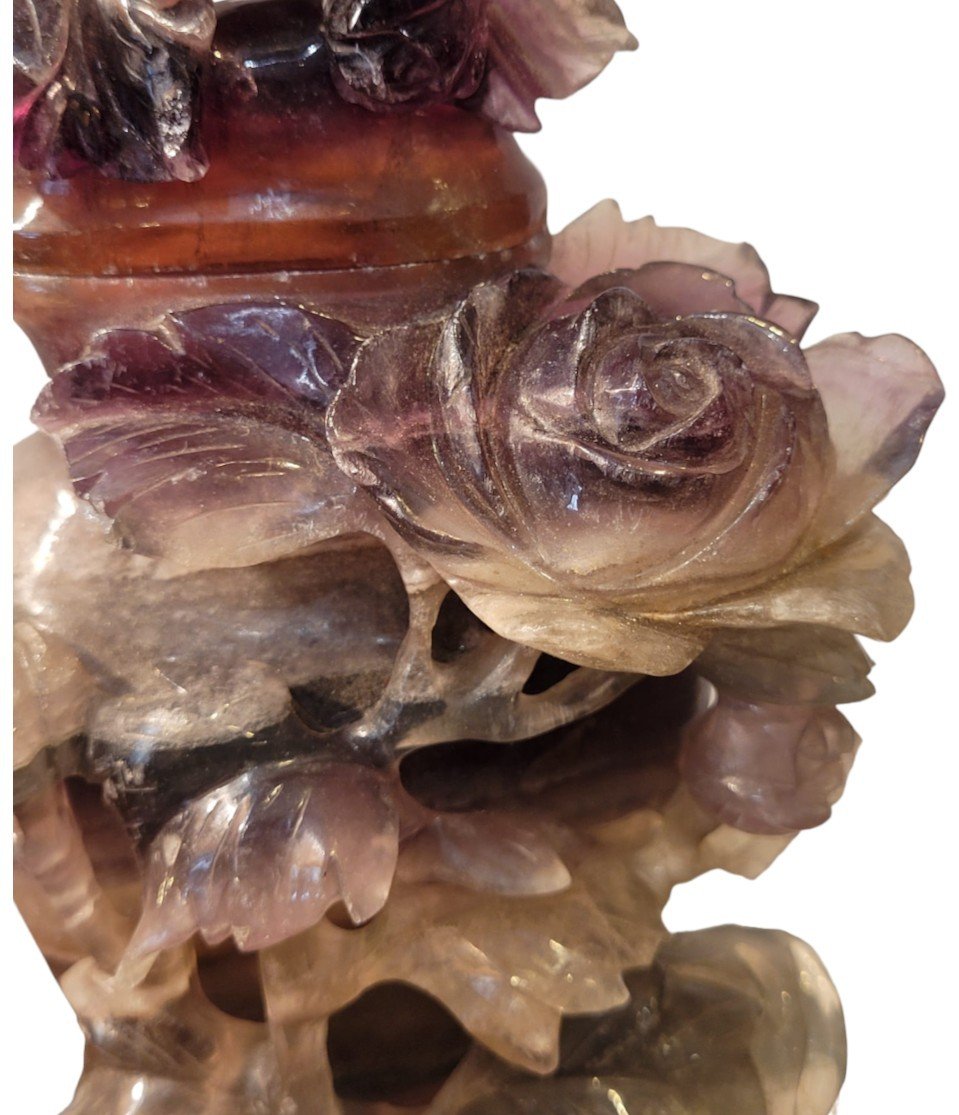 Vase couvert, Quartz, Art d’Asie, XXème siècle -photo-3