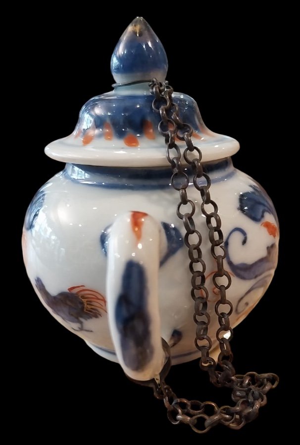 Théière Miniature, Porcelaine De Chine Imari, Compagnie Des Indes,  XVIIIe Siècle-photo-2