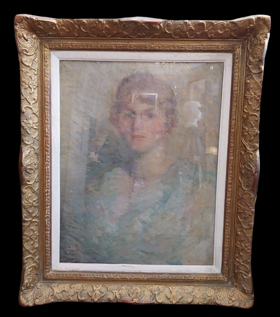 Paul-jean Martel (1879-1944), Oil On Canvas, Portrait Of A Woman, 20th.-photo-4