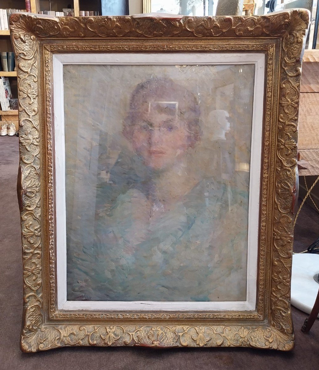 Paul-jean Martel (1879-1944), Oil On Canvas, Portrait Of A Woman, 20th.-photo-4