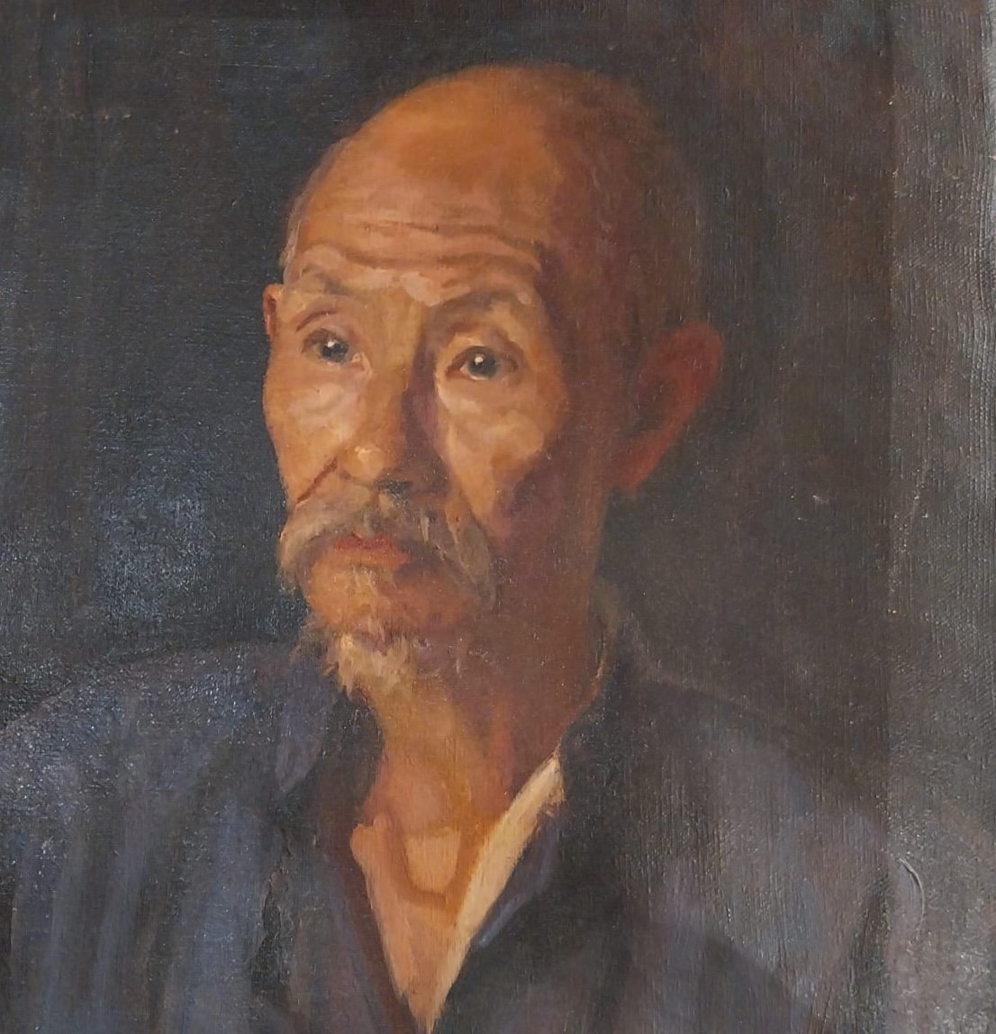László Ou Ladislas Tatz, Huile Sur Toile, Portrait D’homme, XXe.