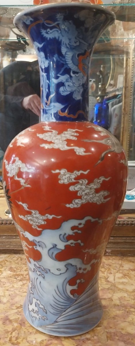 Vase Japonais En Porcelaine De Fukagawa Seiji, XIXe.-photo-8