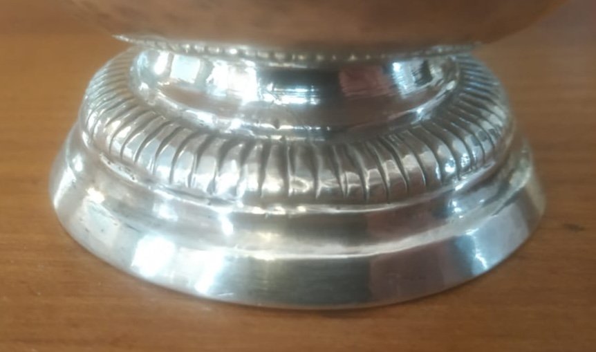 Timbale En Argent Massif, Fin XVIIIème-photo-3