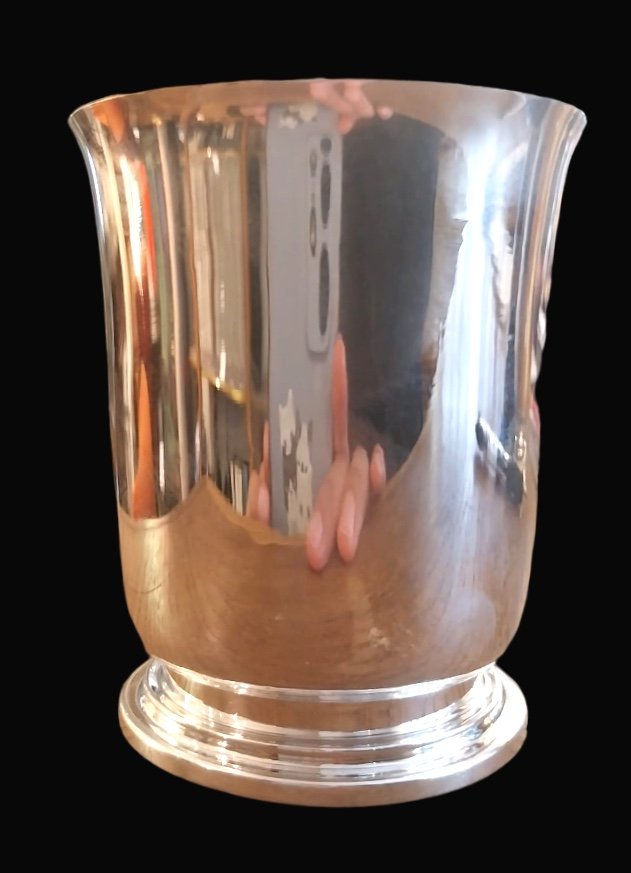 Puiforcat, Timbale En Argent Massif Art Déco , XXe