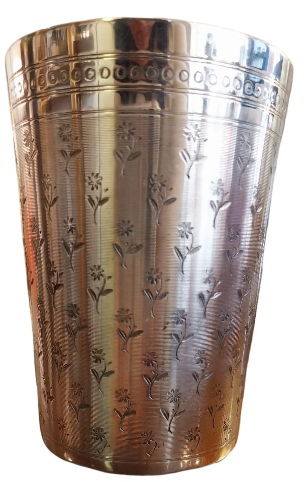 Sterling Silver Cup, Léontine Compère, 19th Century-photo-3
