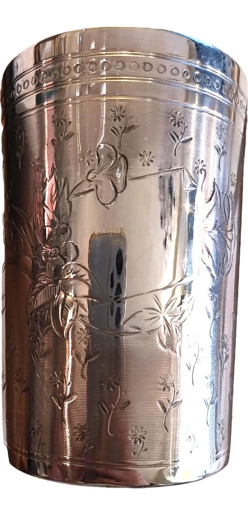 Sterling Silver Cup, Léontine Compère, 19th Century-photo-4