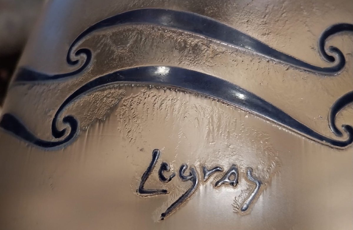 François-Théodore Legras (1839-1916), Vase Art Déco, XXe -photo-3