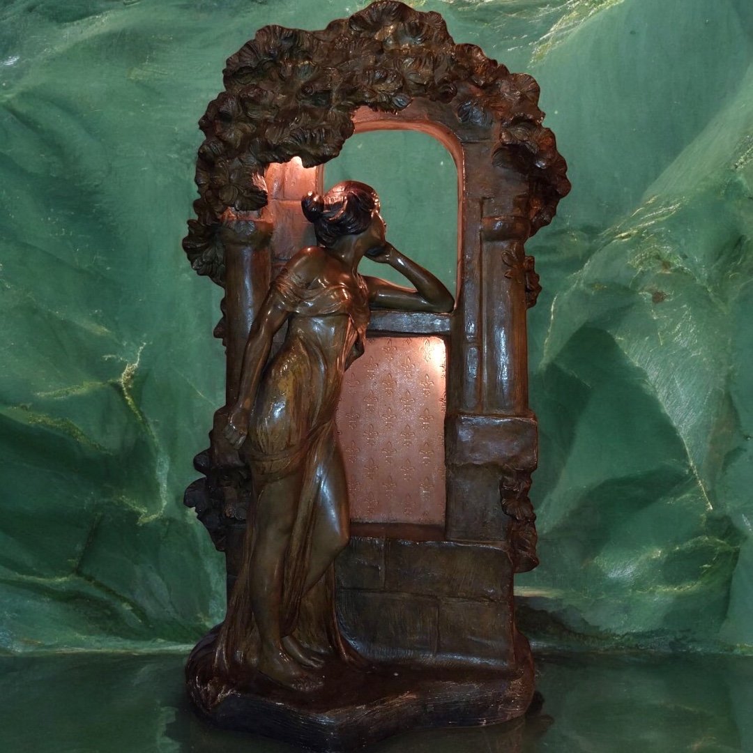 Terra Cota  Sculpture Art Nouveau, 20th Century-photo-2