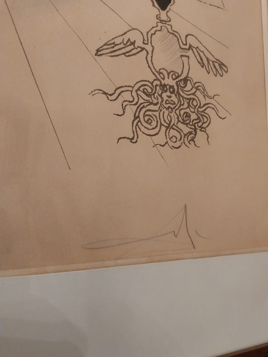 Salvador Dali (1904-1989), Lithographie Colorée, XXe-photo-2