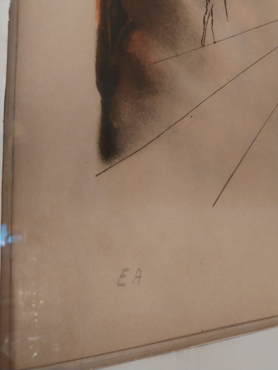Salvador Dali (1904-1989), Lithographie Colorée, XXe-photo-3