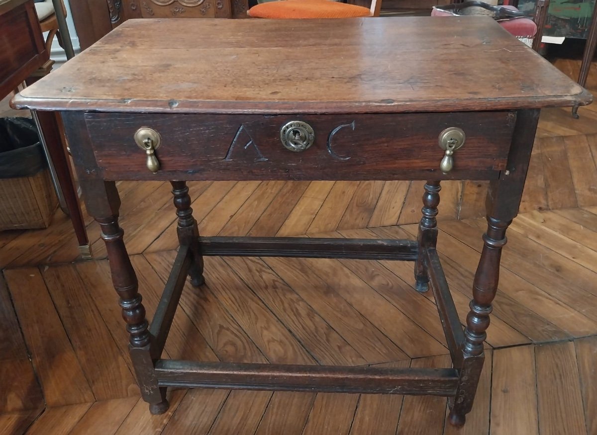 Table - Table à écrire D’époque Louis XIII, XVIIe-photo-6