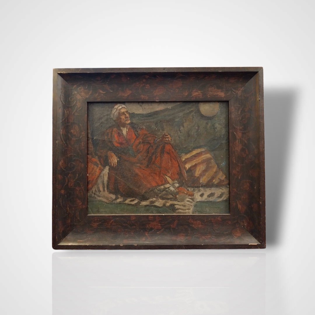 Oil On Canvas, Orientalist Genre Scene, Early 20th Century
