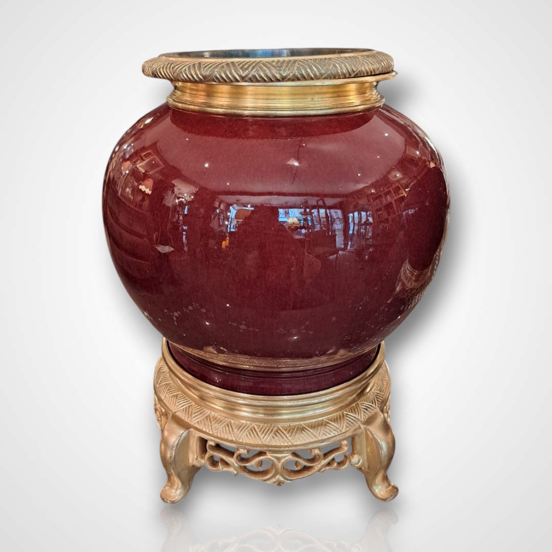 Edouard Enot, Paire de vases en céramique avec monture en bronze, seconde moitié du XIXe-photo-4