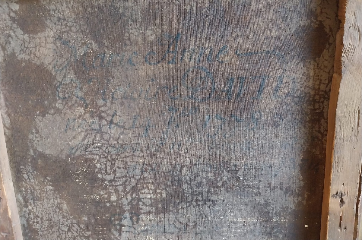 Portrait d'une jeune femme, Huile Sur Toile, XVIIIème Siècle-photo-1
