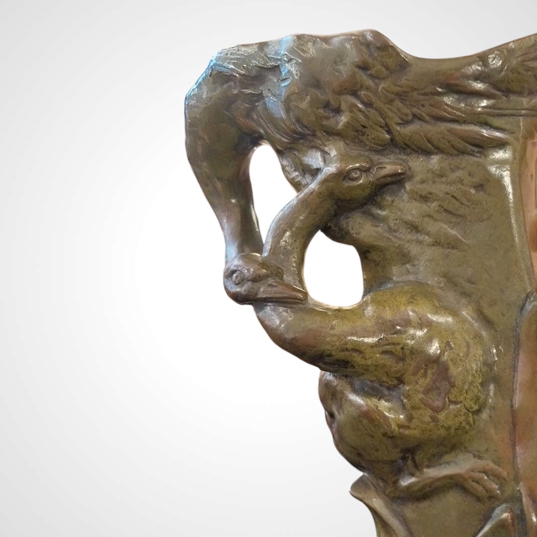A.Schwartz, vase - aiguière en bronze Art Nouveau, XXe-photo-5