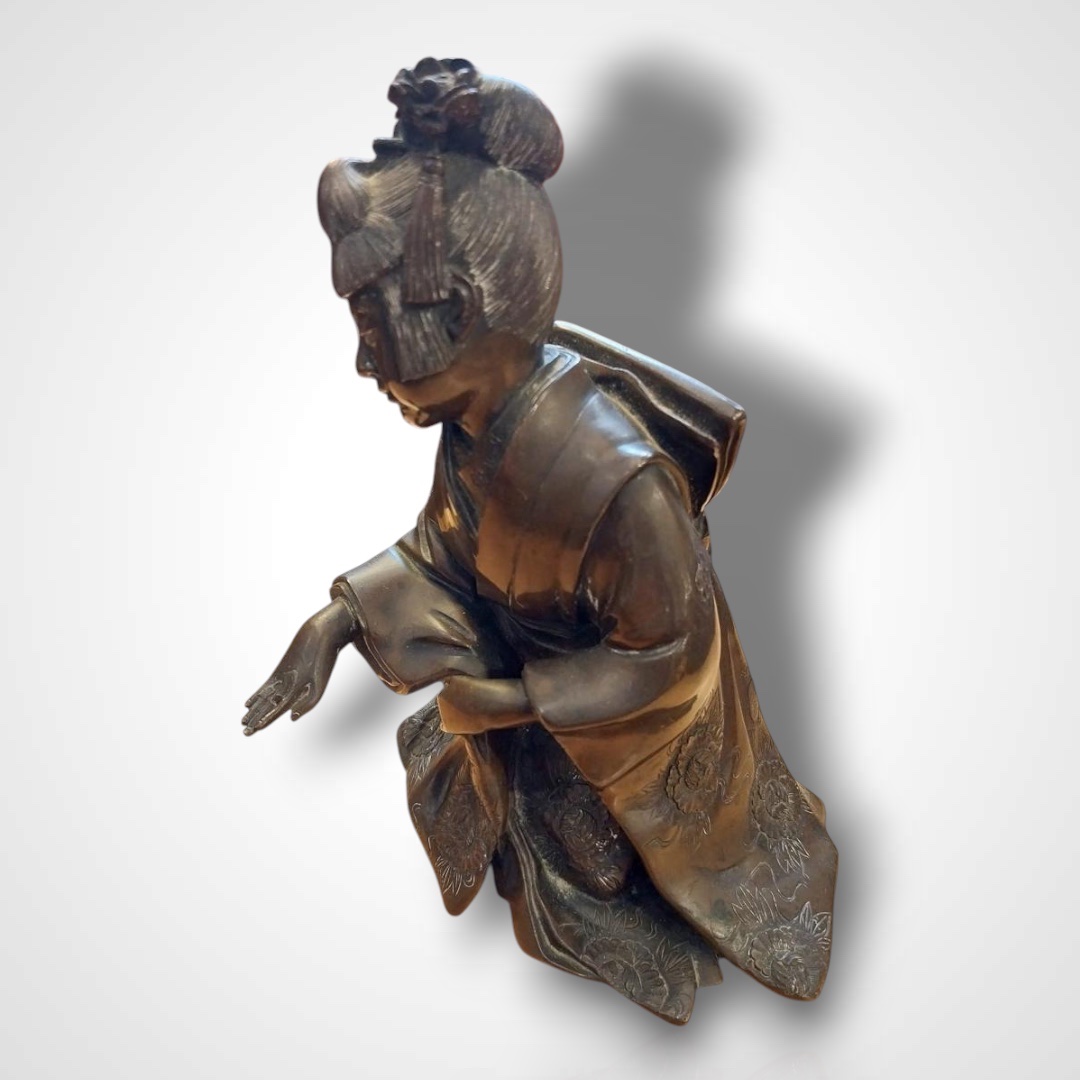 Okimono, Bronze, Late 19th Early 20th-photo-3
