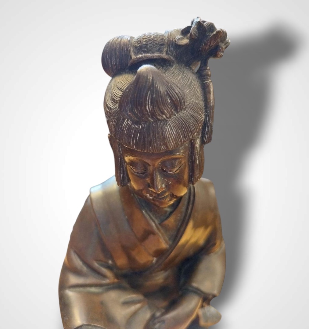 Okimono, Bronze, Late 19th Early 20th-photo-3