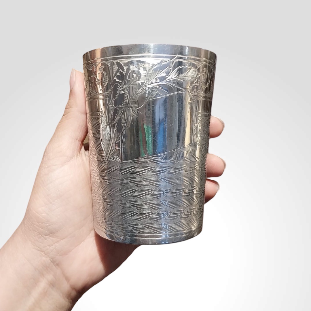 20th Century Solid Silver Cup-photo-2