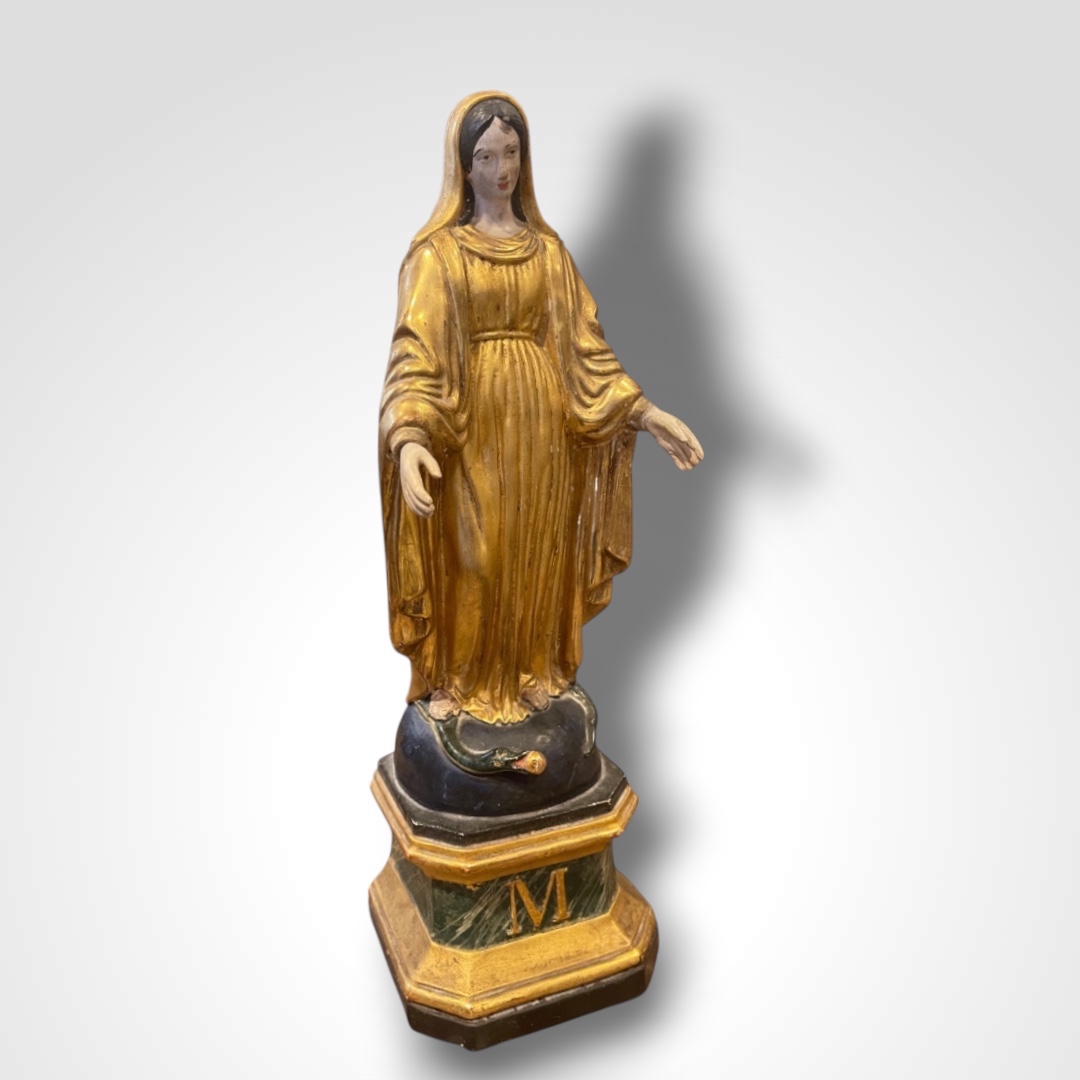 Virgin Mary Terracotta, 19th Century 