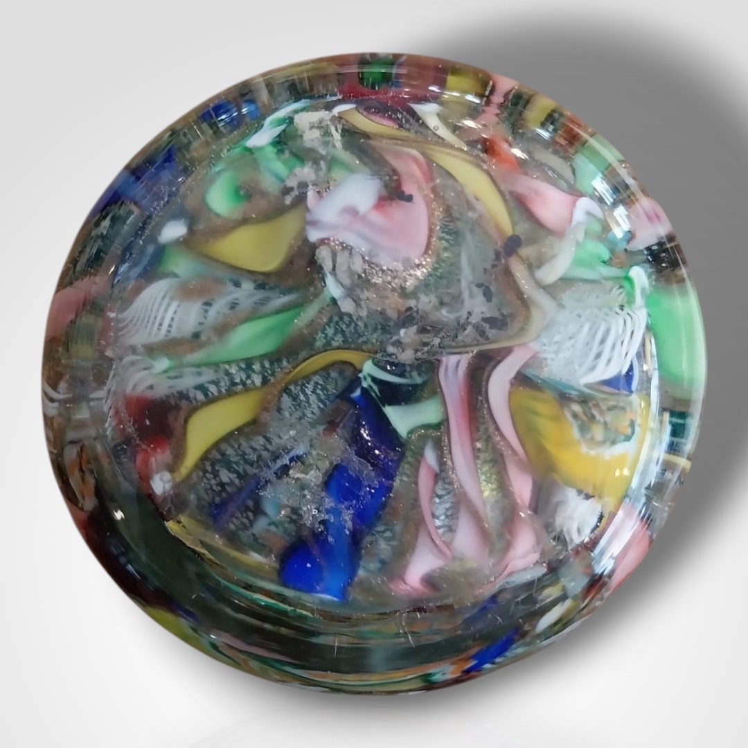 Murano, Tutti Frutti Glass Paste Vase, 20th Century-photo-4