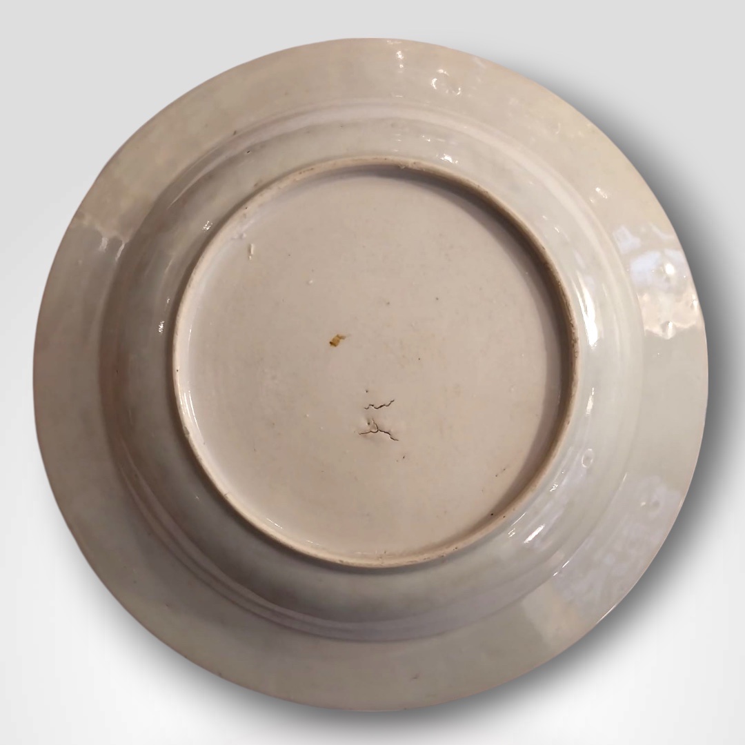 Porcelain Plate, East India Company, China, 19th Century-photo-1