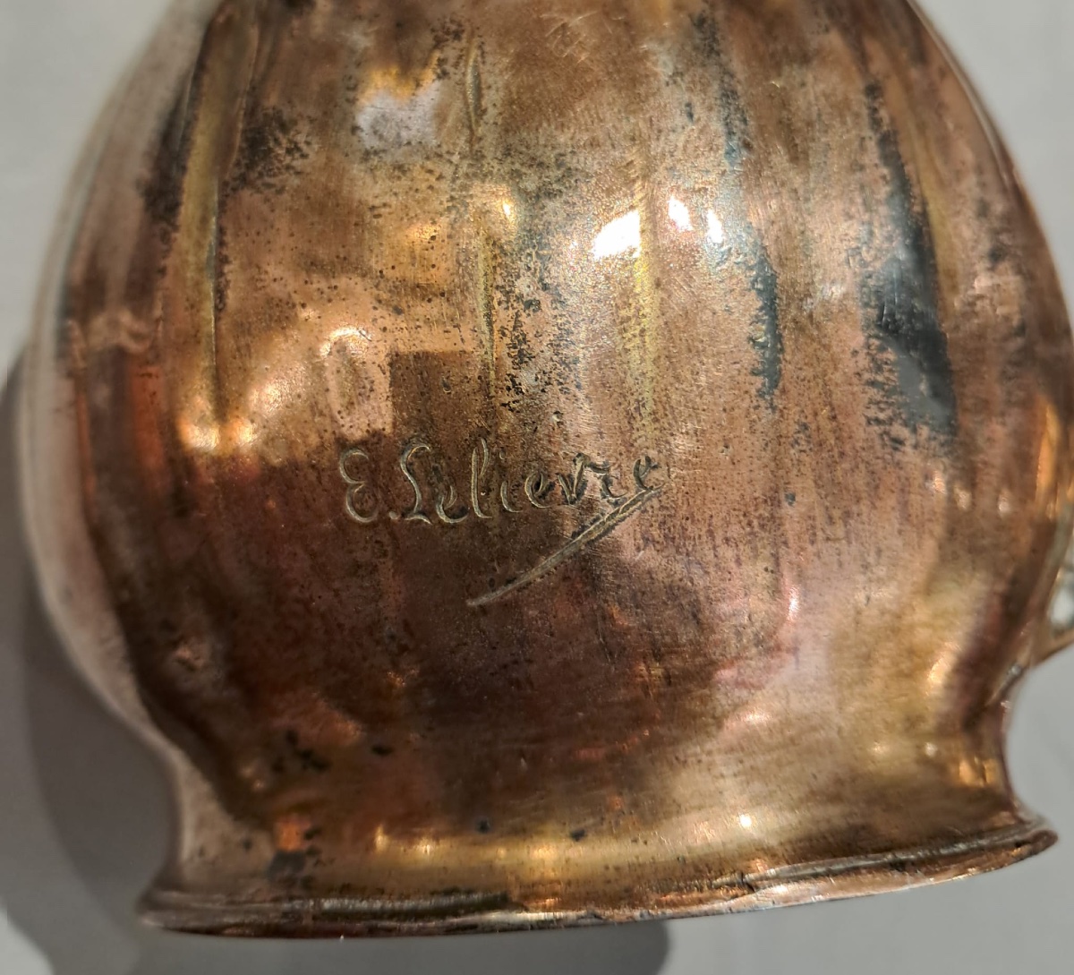 Eugène Lelièvre, vase en bronze orné d’une figure féminine, fin XIXe-début XXe-photo-1