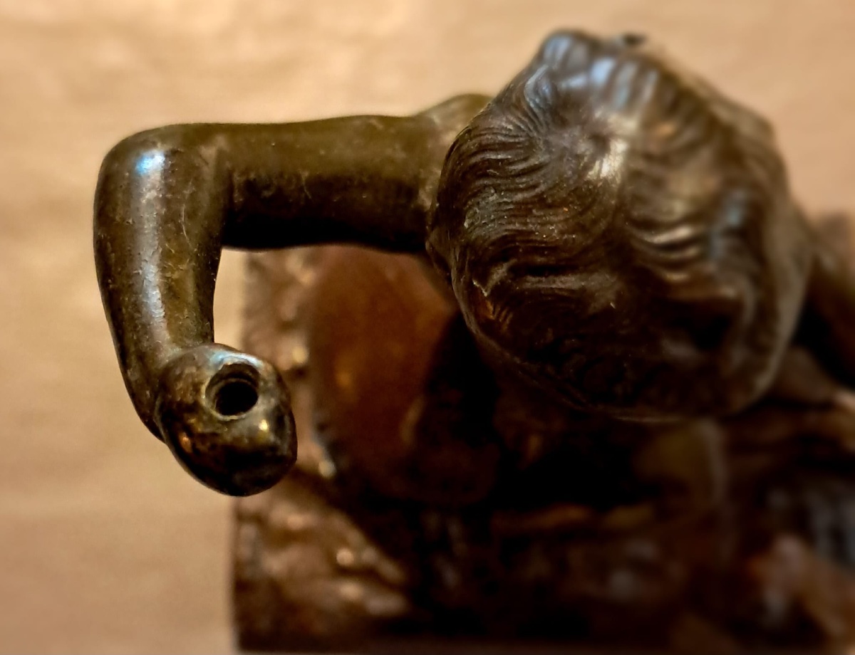 Henri Plé, Child On A Snail, Bronze, Late 19th Century-photo-5