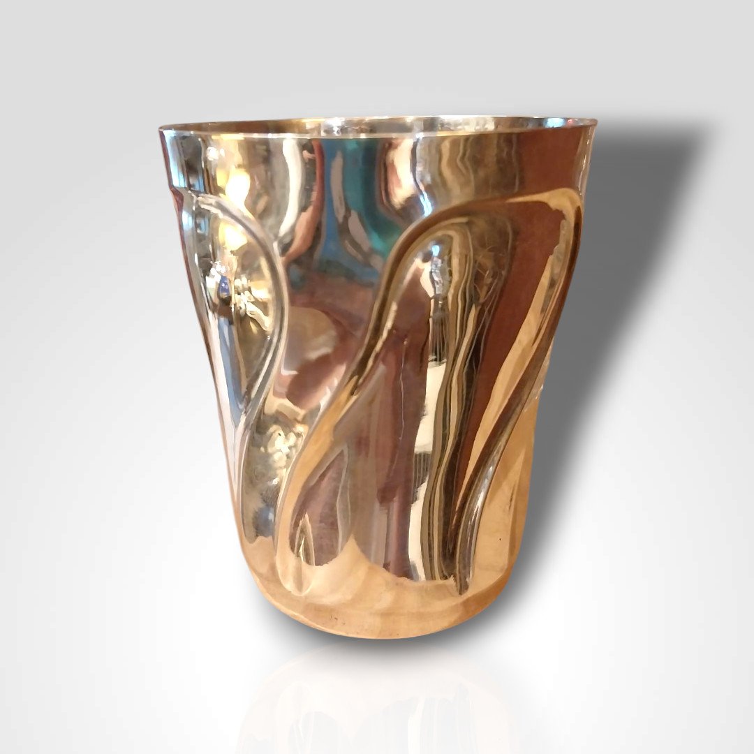 Solid Silver Cup, Art Deco, 20th Century-photo-4