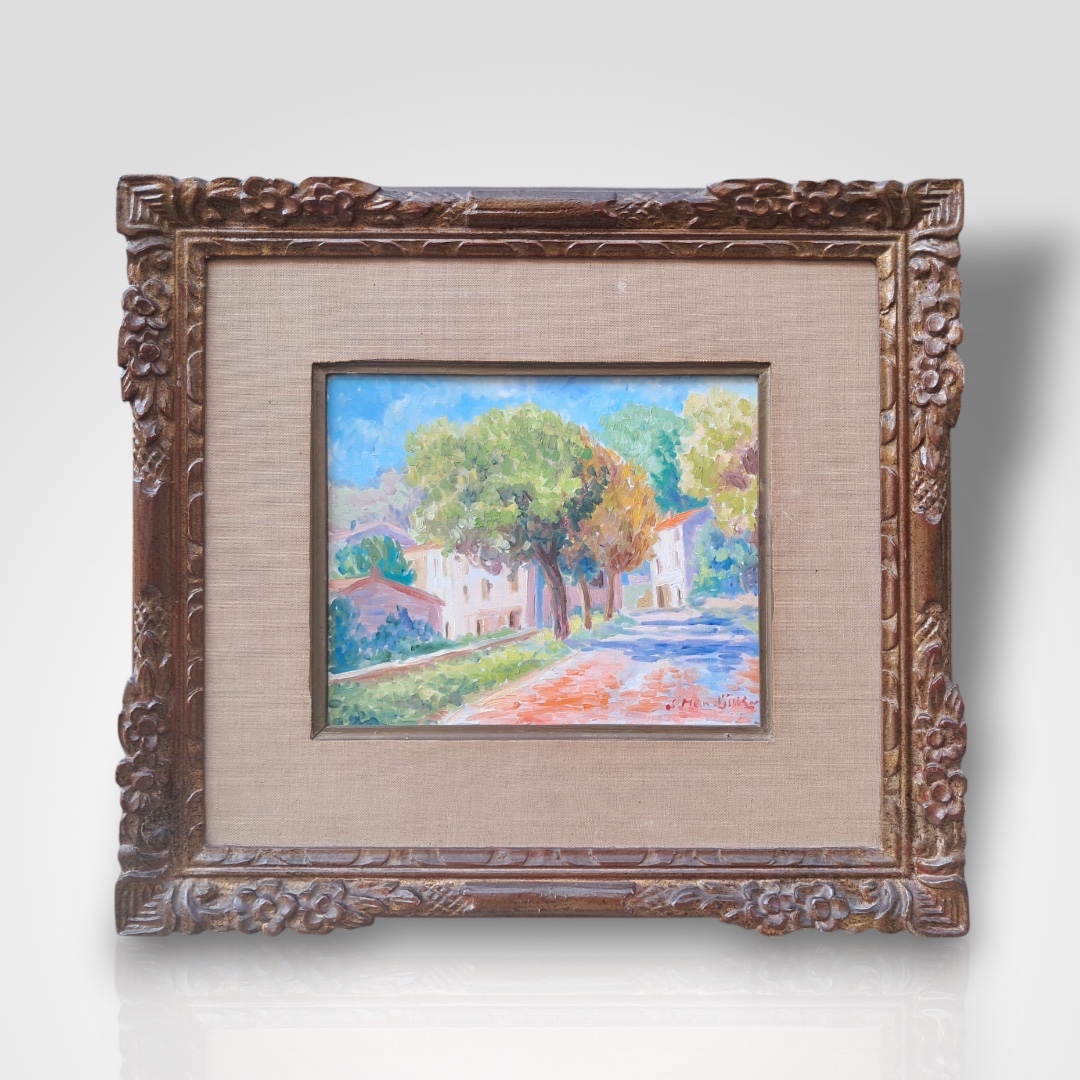 Serge Mendjisky, Sisteron, Oil On Canvas, 20th Century