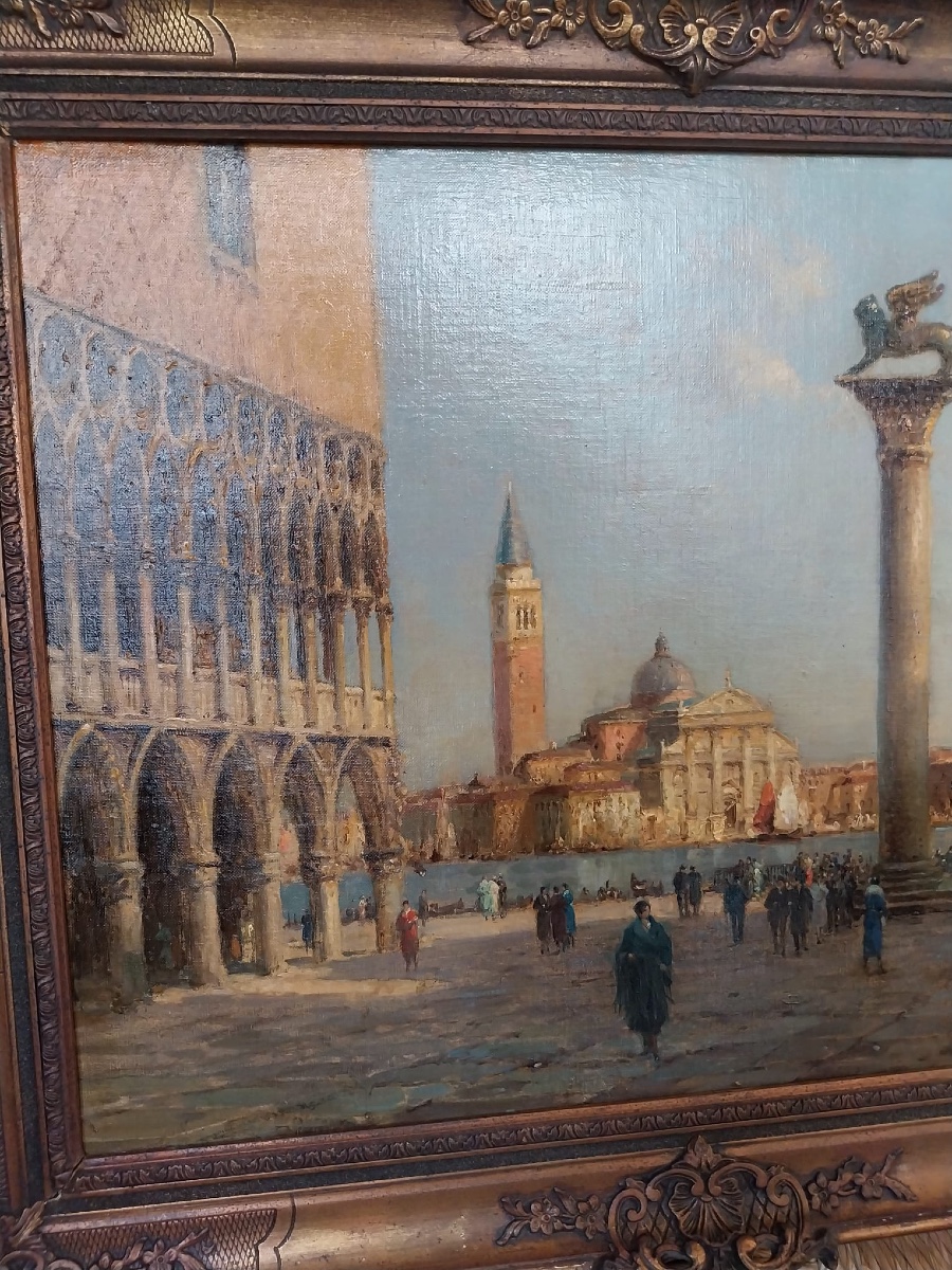 Antoine Bouvard, View Of Venice, 20th Century-photo-4