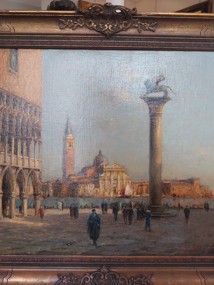Antoine Bouvard, View Of Venice, 20th Century-photo-3