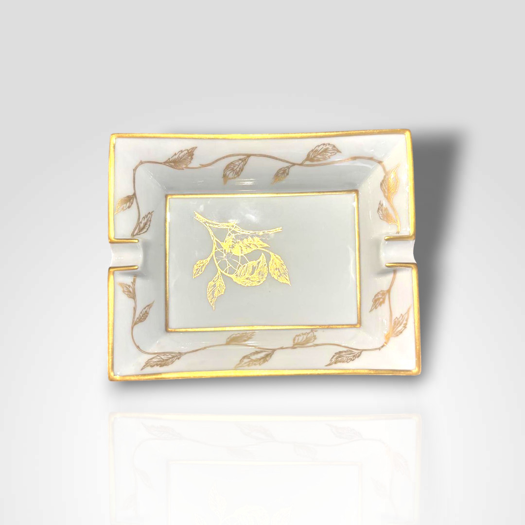 Hermès, cendrier en porcelaine, XXe