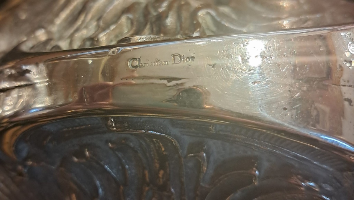 Christian Dior, Silver-plated Metal Cup, 20th Century-photo-3