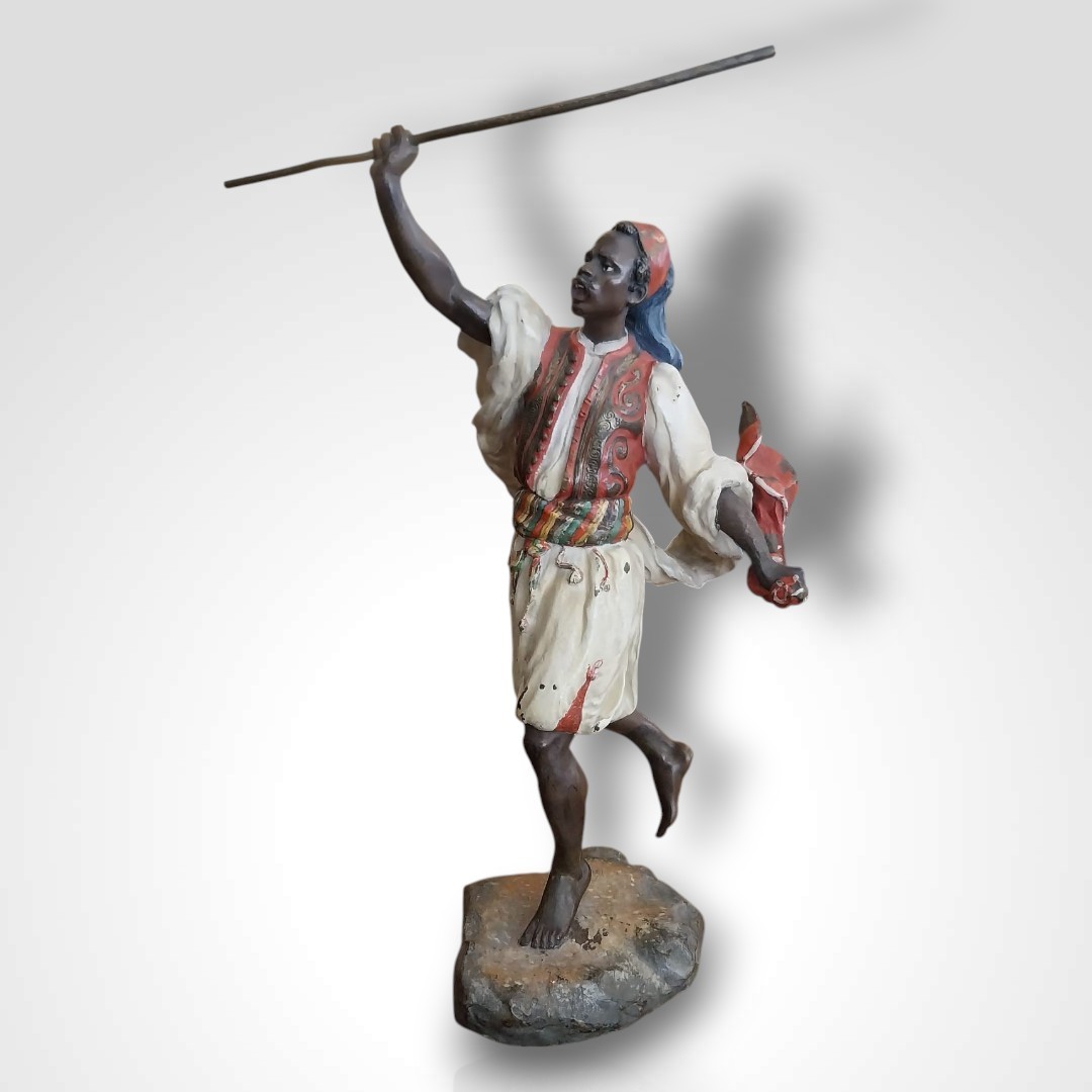 Franz Xavier Bergmann (1861-1936), bronze de Vienne orientaliste, XXe